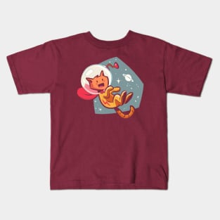 Super Space Cat (No Line Varient) Kids T-Shirt